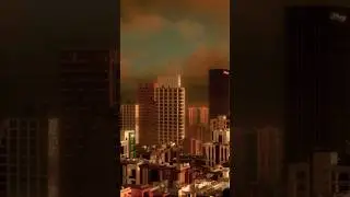 City In Minecraft   #shorts #minecraft #minecraftbuilding #minecraftshorts #mrbeast #city #sunset