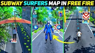 Subway surfers map In Free fire | subway surfers craftland new map code