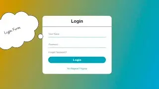 Animated Login Form using Html and Css | Simple No Javascript
