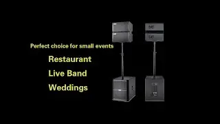 Professional active line array system for small events