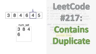 LeetCode Question 217: Contains Duplicate
