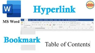 Table of Contents Hyperlink Process in MS Word || Bookmark and Hyperlink Process ||