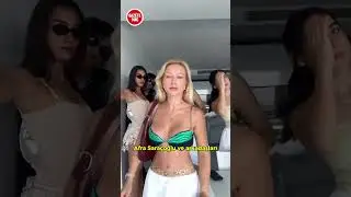 Afra Saraçoğlu ve arkadaşları bir şey denerken :) 