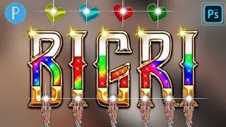 How To Make New Glass Font Editing With Golden Color Gradient In Pixellab pscc | Ashu Creation