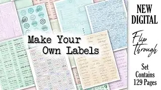 New Digital - Flip Through - Make Your Own Labels