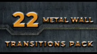 22 metal Wall Transitions Pack with green screen (black mart)