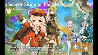Genshin Impact v3.8 Event Secret Summer Paradise