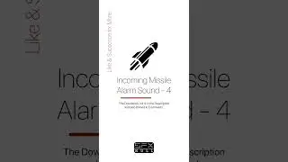 Incoming Missile Alarm Sound 🔔 / Missile Alarm / Missile Alarm Sound #missile