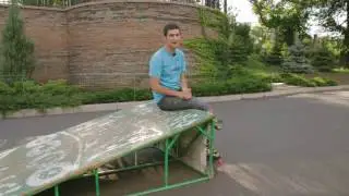 Прыжки с трамплина на роликах - вариации