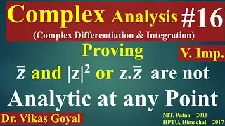 Complex Analysis #16 (V.Imp.) | Analyticity of Complex Function f(z)