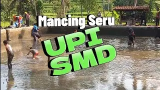 KESERUAN STAFF UPI SUMEDANG MANCING,  KOLAM LANGSUNG Di KURAS #mancing #sumedang #jawabarat