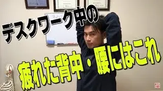 【座りながらできる】背中・腰の疲労解消ストレッチ