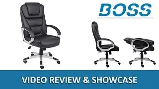 Boss B8601: NTR LeatherPlus Executive Office Chair 