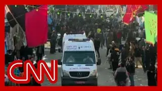 Video shows moment of explosion in Iran