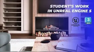 Student's work interior in Unreal Engine 5 | Artyom Lyapunov | Unreal Engine at ARHI TEACH