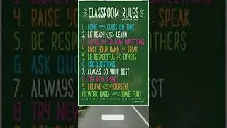class room rules  #youtubeshorts #schoolrules #classroomdecorationideas #youtubeshorts #shortsvideo