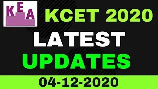 KCET 2020 Latest news UGCET & UGNEET | New circular from KEA | Kcet 2020 latest updates |