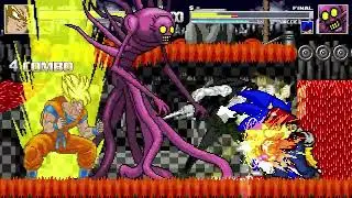 AN Mugen Request #2093: SSJ Goku, Mario, Peach VS Final, Sonic.exe, Jeff the Killer