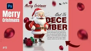 How To Create Crismas Post Design In Photoshop tutorial #photoshop_studioo_