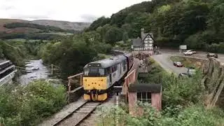 Heritage diesel Class 31271 Stratford departing Berwyn Station Llangollen Railway