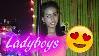 Shy Ladyboy Pole Dancing in Bangkok Bar