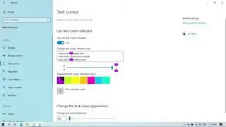 How to Change Text Cursor Indicator Color | Windows 10 | #BPPH #Tech