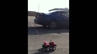 4wheeler following car
