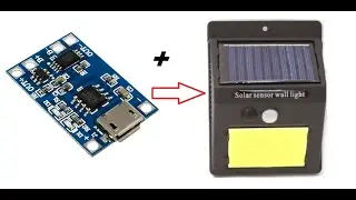 This will help save battery life. Converting an LED street light with a motion and light sensor