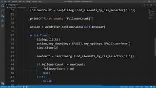 Python - Scrolling ve Space Tuşu