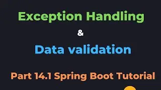 Spring Boot Data Validation project and Exception handling // Easy Learning Channel