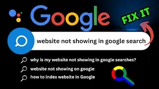 website not showing in google search | why is my website not showing in google search