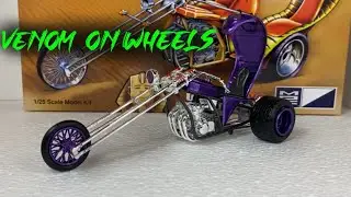 Venom on Wheels: Custom MPC Cobra Chopper 1/25 Scale Model Kit Showcase & Review