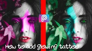 NEON FACE PAINTING| Face neon light effects photo editing | face panting  || Editing gram