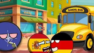 countryballs school 🏫(school way)