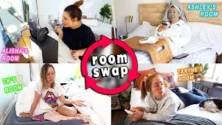 SWITCHING ROOMS with my Roommates for 24 Hours Challenge!!    *this was hilarious!!
