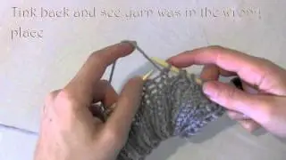 How to fix an accidental yarn over (yo) increase