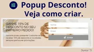 Como criar um Popup de Desconto com Elementor WordPress