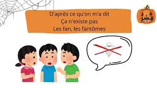 Le fantôme || Chansons Halloween 👻🎃 || Paroles et illustrations