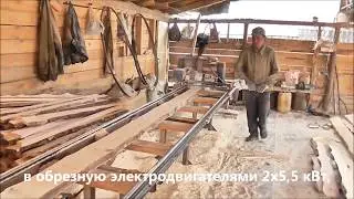 Кромкообрезной станок СкО 2-250 в работе.