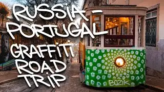 BOZIK GRAFFITI ROAD TRIP 12000km (from RUSSIA to PORTUGAL v Belarus, Poland, Germany, France, Spain)