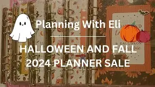 New Panner Sale | Halloween and Fall Theme | A5 Ring Size Clear Planners | 2024