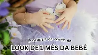 FAZENDO O LOOK PARA O ENSAIO DE 1 MES DA MINHA BEBÊ | COSTURANDO A MALHA | PARTE 2
