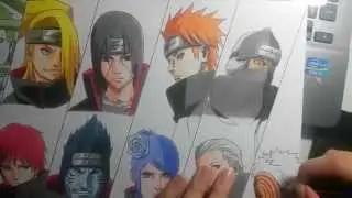 Speed Drawing - Akatsuki (Naruto)