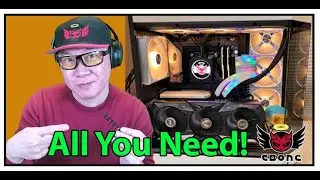 Hyte Y60 Build With Lian Li AL 120 Fans!  EASY way to get 3 fans on your side panel!