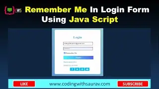 Remember Me Functionality  In Login Page Using Javascript