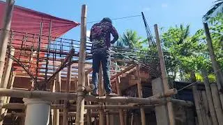 Building New Guest Rooms Part 2  Beam Forming and Staircase --NO HOLLOW BLOCK BUILD