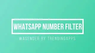 WaSender - Number Filter Express Speed WaSender 3.0 +