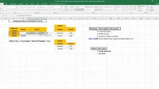 Excel Basic Vlookup & Indirect Combination Function Simple Tutorial