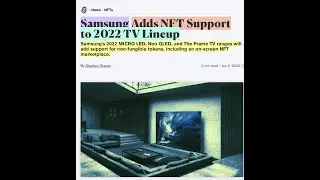 Samsung Changing The Game For NFTs!