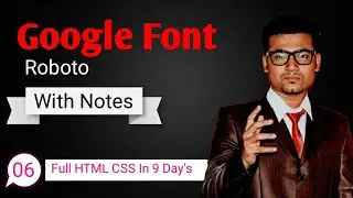 Import Font | How To Import Font In HTML CSS | Import Google Font